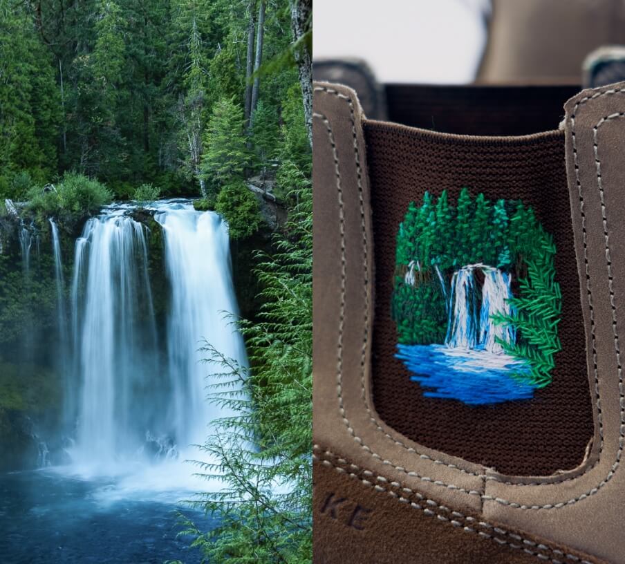 The featured image is of Forsake boots with a custom embroidery design.