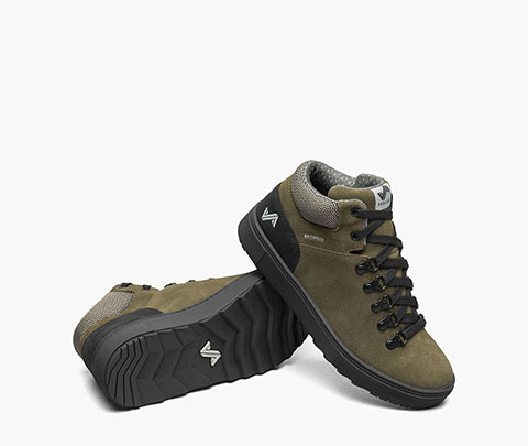 Lucie Mid Women's Waterproof Outdoor Sneaker Boot in Black/Olive for $135.00