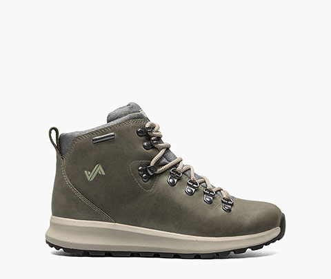 Thatcher Mid Women's Waterproof Hiking Sneaker Boot in Green Ash for $95.90