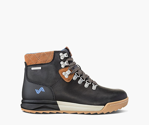 Patch Mid Women's Waterproof Hiking Sneaker Boot in Black/Tan for $71.93